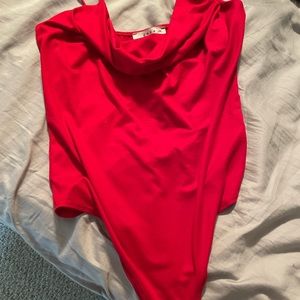 Red body suit